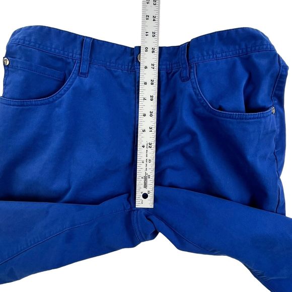 Tiglio Sport Chino Jeans Pants Monaco Style Blue Straight Leg Men's Size 34x30 - Picture 15 of 16